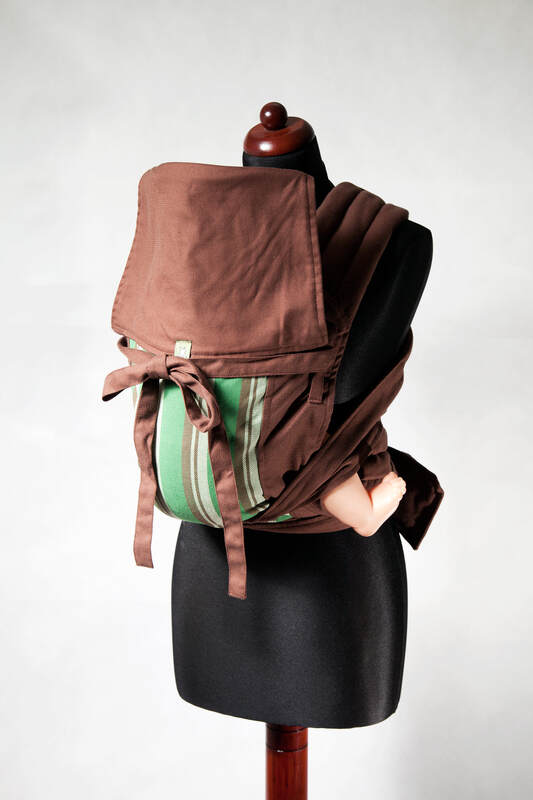 MEI-TAI carrier, broken-twill weave - 100% cotton - with hood #babywearing