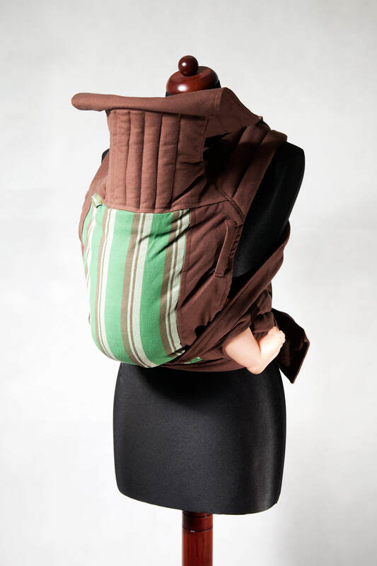 MEI-TAI carrier, broken-twill weave - 100% cotton - with hood #babywearing
