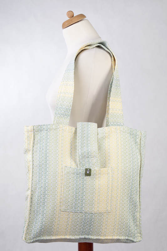 Shoulder bag made of wrap fabric (100% cotton) - LITTLE LOVE - GOLDEN TULIP - standard size 37cmx37cm #babywearing