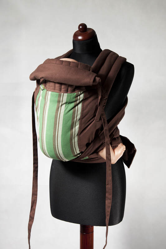 MEI-TAI carrier, broken-twill weave - 100% cotton - with hood #babywearing