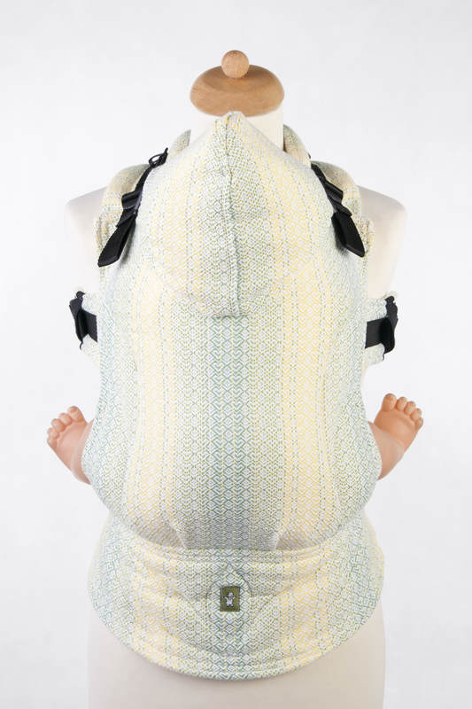 Nosidełko Ergonomiczne z tkaniny żakardowej 100% bawełna , Baby Size, LITTLE LOVE - ZŁOTY TULIPAN, Druga Generacja #babywearing
