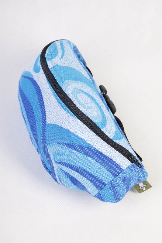 Waist Bag made of woven fabric, (100% cotton) - BLUE WAVES 2.0 #babywearing