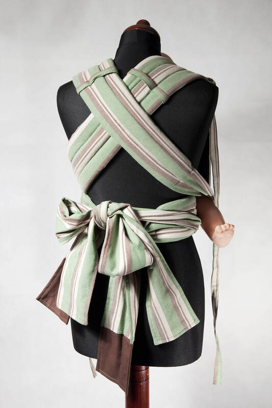 Nosidełko dla dzieci MEI-TAI, bawełna	skośno-krzyżowa, z kapturkiem #babywearing