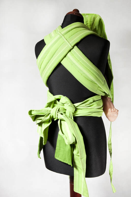 Nosidełko dla dzieci MEI-TAI, bawełna	skośno-krzyżowa, z kapturkiem #babywearing