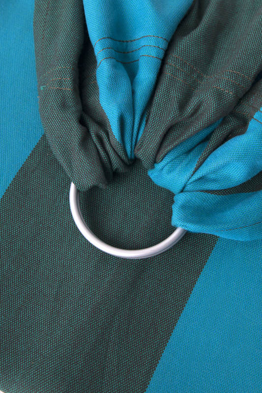 Ring Sling - 100% Cotton with gathered shoulder - Broken Twill Weave -  Mountain Spring (grade B) #babywearing