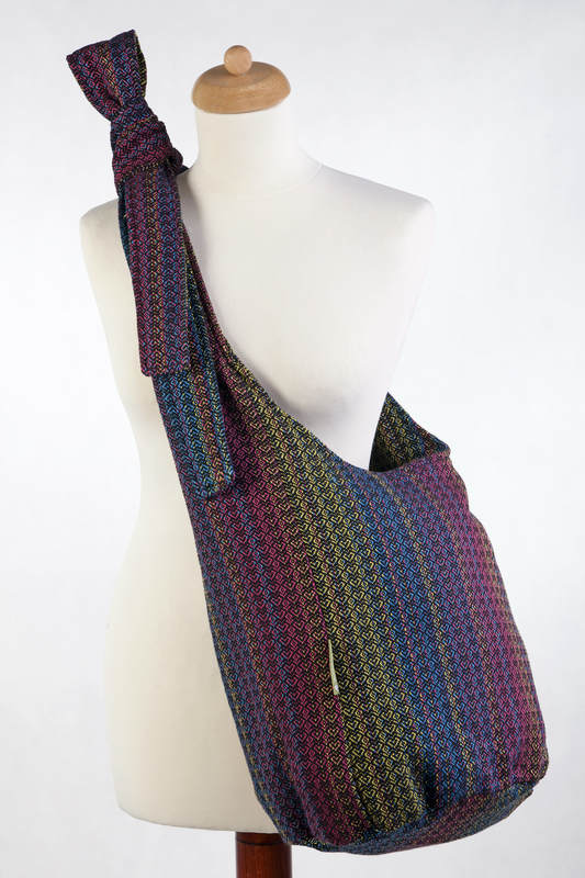 Hobo Bag made of woven fabric (60%  cotton, 28% Merino wool, 8% silk, 4% cashmere) - LITTLE LOVE - DELIGHT #babywearing