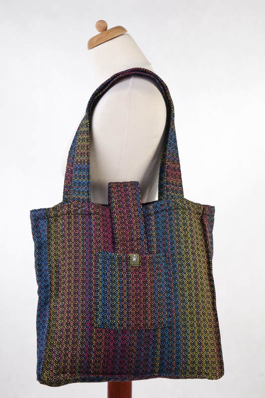 Shoulder bag made of wrap fabric (60%   cotton, 28% Merino wool, 8% silk, 4% cashmere) - LITTLE LOVE - DELIGHT - standard size 37cmx37cm #babywearing