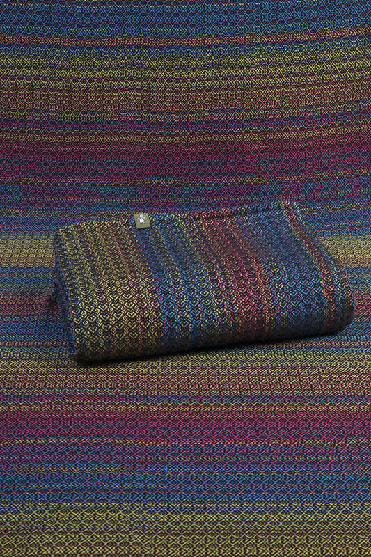 LITTLE LOVE - ZACHWYT, tkanina żakardowa, 60% bawełna, 28% wełna merino, 8% jedwab, 4% kaszmir, szerokość 140 cm, gramatura 250 g/m² #babywearing