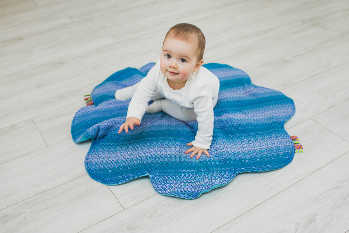 Lenny Baby Mat  (Outer layer-100% cotton, Stuffing-100% polyester) - LITTLE LOVE - HAZE #babywearing