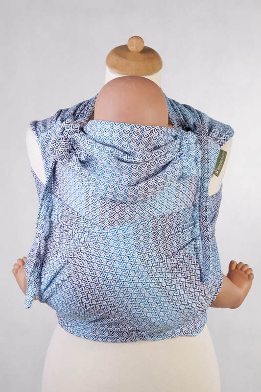WRAP-TAI portabebé Mini con capucha/ jacquard sarga/100% algodón/ LITTLE LOVE - BREEZE  #babywearing