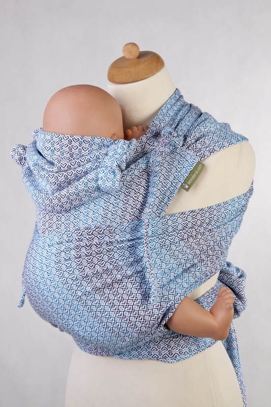 WRAP-TAI carrier Toddler with hood/ jacquard twill / 100% cotton / LITTLE LOVE - BREEZE #babywearing