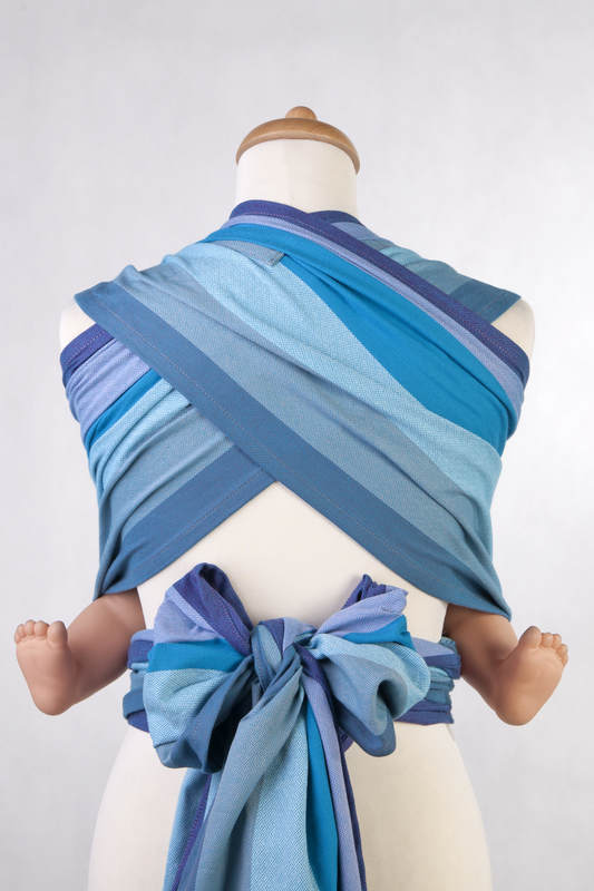 Nosidełko dla dzieci WRAP-TAI TODDLER, 100% bawełna, splot diamentowy, z kapturkiem FIŃSKI DIAMENT #babywearing