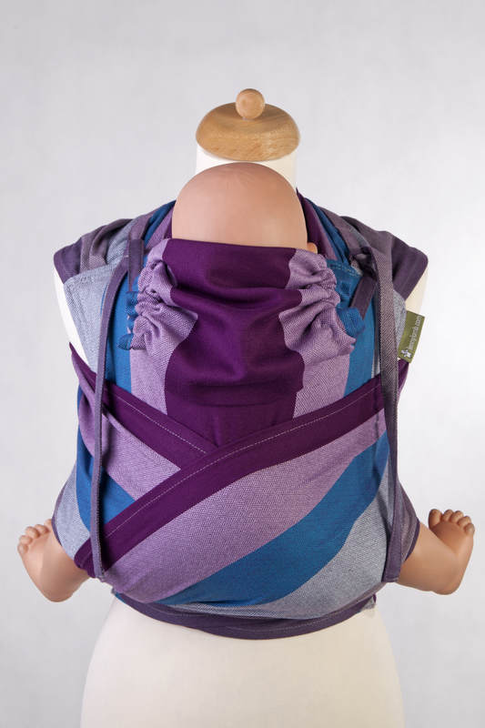 WRAP-TAI portabebé Toddler, tejido diamante - 100% algodón - con capucha, NORWEGIAN DIAMOND #babywearing