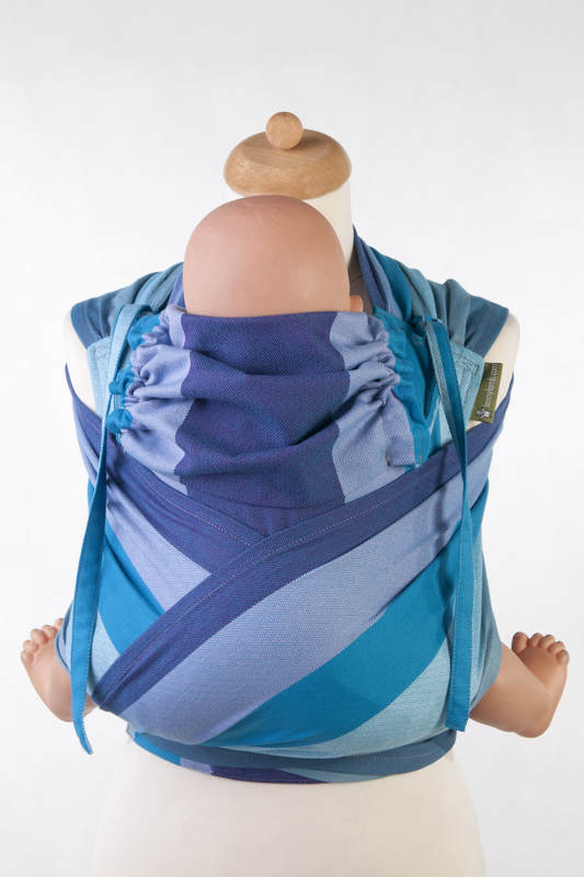 Nosidełko dla dzieci WRAP-TAI TODDLER, 100% bawełna, splot diamentowy, z kapturkiem FIŃSKI DIAMENT #babywearing