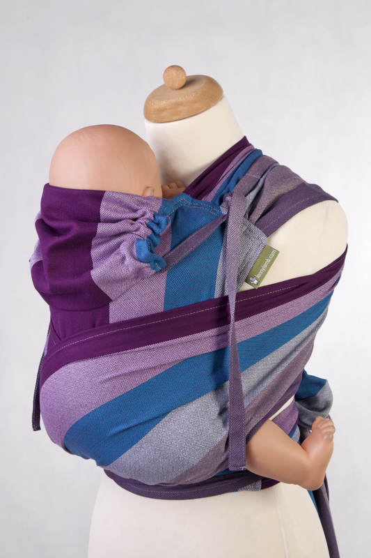 WRAP-TAI portabebé Mini, tejido diamante - 100% algodón - con capucha, NORWEGIAN DIAMOND #babywearing