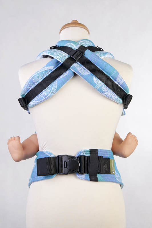 Ergonomic Carrier, Baby Size, jacquard weave 100% cotton - SEA ADVENTURE LIGHT - Second Generation #babywearing