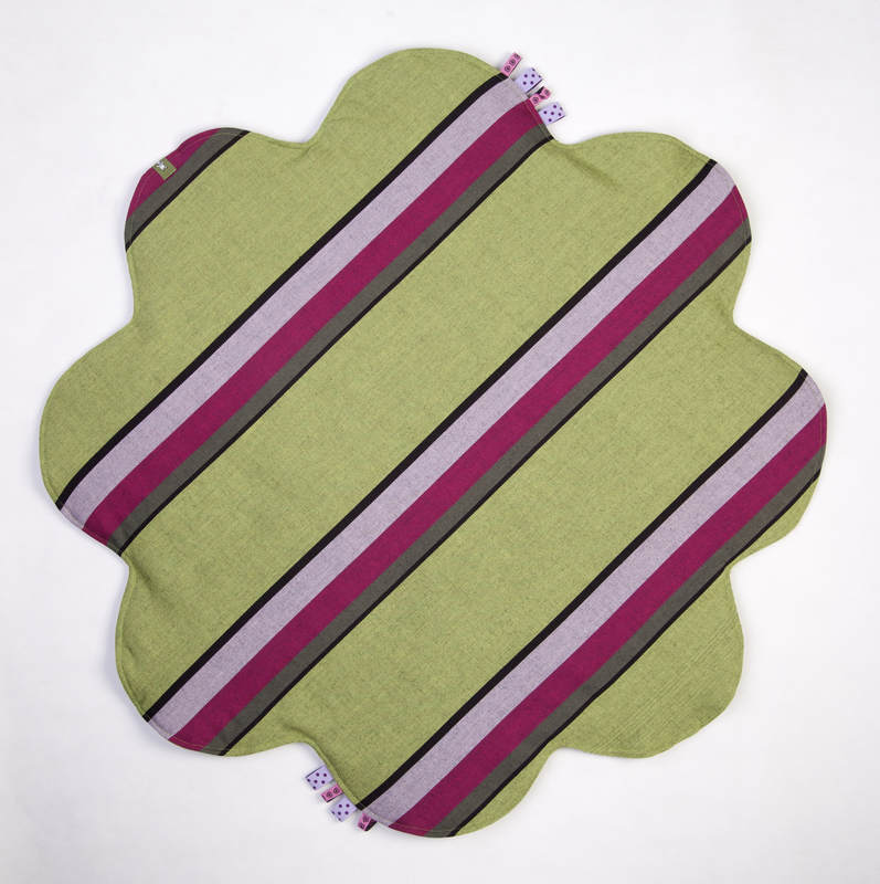 Lenny Baby Mat  (Outer layer-100% cotton, Stuffing-100% polyester) - LIME KHAKI #babywearing