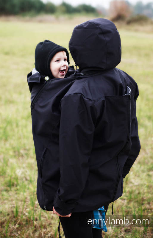 Babywearing Coat - size M - black #babywearing