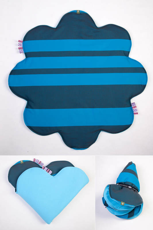 Lenny Baby Mat  (Outer layer-100% cotton, Stuffing-100% polyester) - OCEAN DEPTH #babywearing