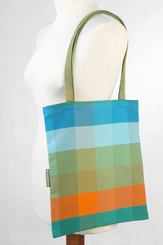 Shopping bag made of wrap fabric (100% cotton) - ORANGE TREE #babywearing