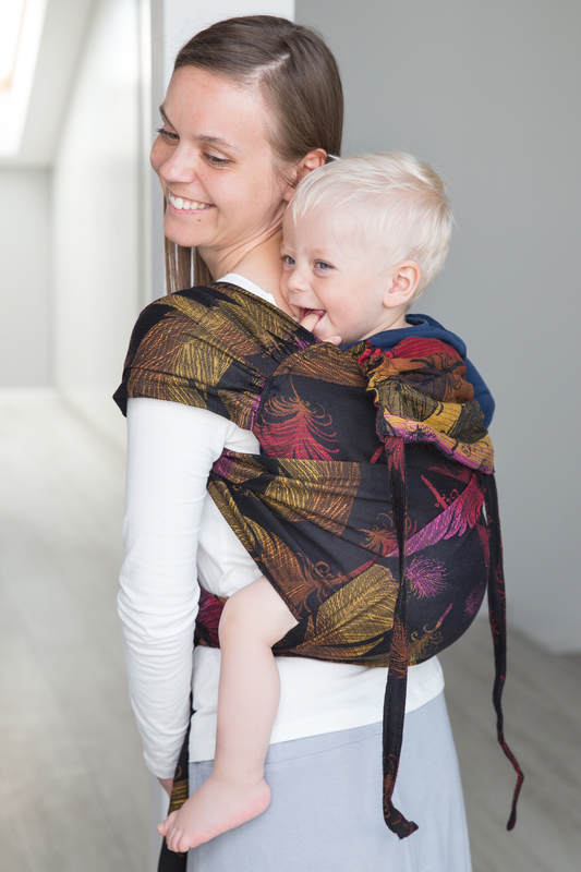 WRAP-TAI carrier Toddler with hood/ jacquard twill / 100% cotton ...