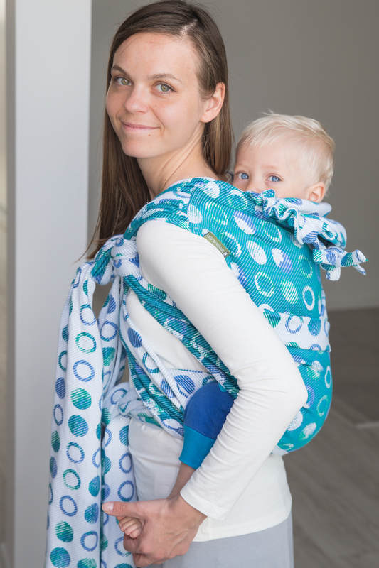 WRAP-TAI carrier Mini with hood/ jacquard twill / 100% cotton / MOTHER EARTH #babywearing
