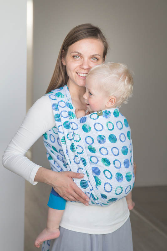 Baby Wrap, Jacquard Weave (100% cotton) - MOTHER EARTH - size M #babywearing