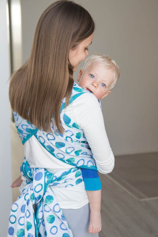 Baby Wrap, Jacquard Weave (100% cotton) - MOTHER EARTH - size XL #babywearing