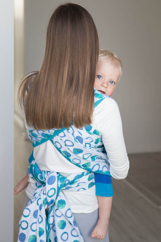 Żakardowa chusta do noszenia dzieci, bawełna - MATKA ZIEMIA - rozmiar L #babywearing