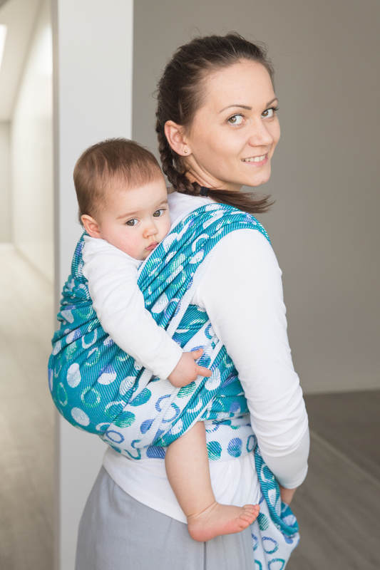 Żakardowa chusta do noszenia dzieci, bawełna - MATKA ZIEMIA - rozmiar L (drugi gatunek) #babywearing