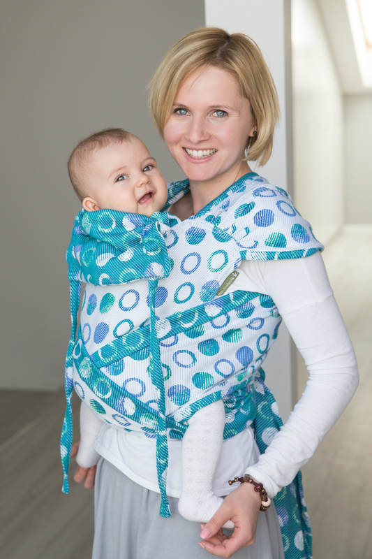 WRAP-TAI carrier Toddler with hood/ jacquard twill / 100% cotton / MOTHER EARTH #babywearing