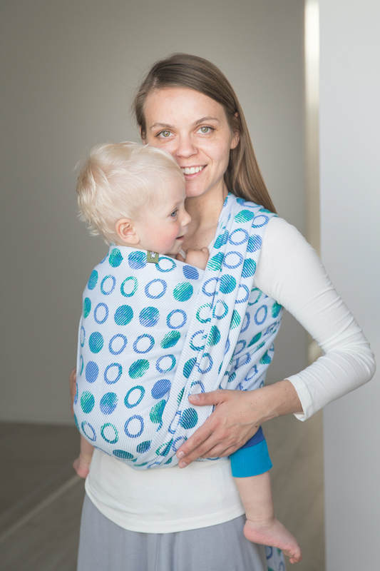 Baby Wrap, Jacquard Weave (100% cotton) - MOTHER EARTH - size L #babywearing
