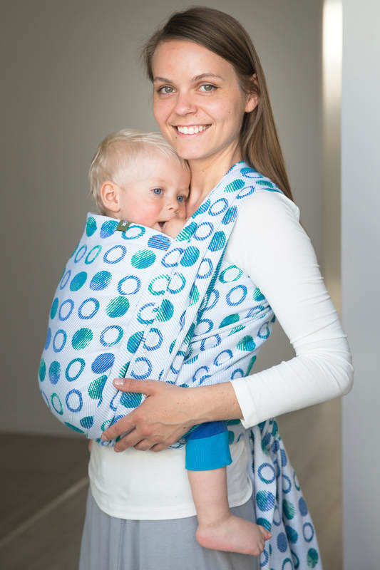 Baby Wrap, Jacquard Weave (100% cotton) - MOTHER EARTH - size S #babywearing