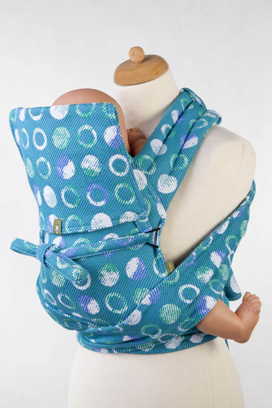 Mei Tai carrier Mini with hood/ jacquard twill / 100% cotton / MOTHER EARTH #babywearing