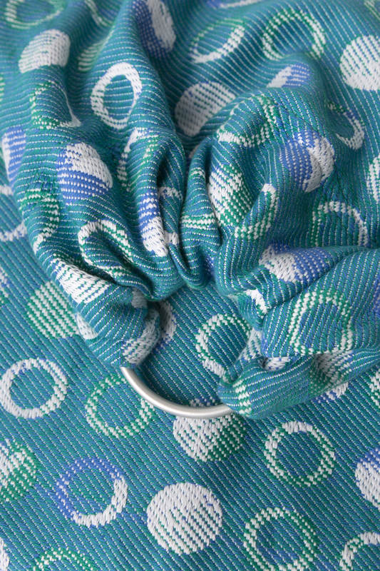 Ringsling, Jacquard Weave (100% cotton) - with gathered shoulder - MOTHER EARTH - long 2.1m #babywearing