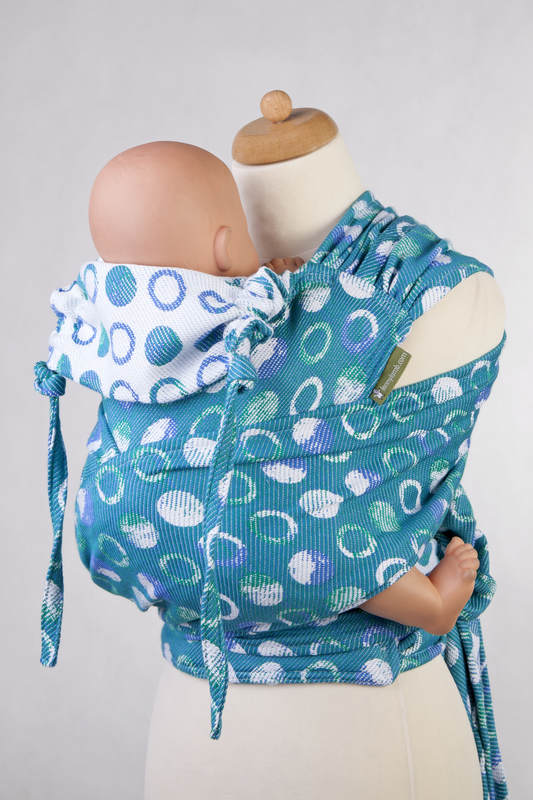 Nosidełko dla dzieci WRAP-TAI MINI, 100% bawełna, splot żakardowy, z kapturkiem, MATKA ZIEMIA (drugi gatunek) #babywearing