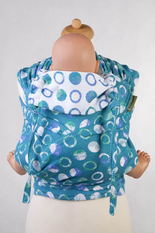 Nosidełko dla dzieci WRAP-TAI MINI, 100% bawełna, splot żakardowy, z kapturkiem, MATKA ZIEMIA (drugi gatunek) #babywearing