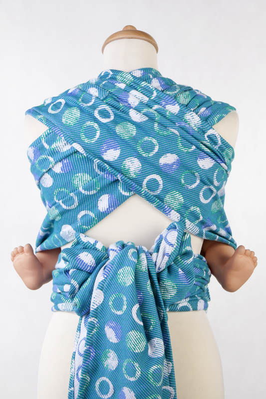 Nosidełko dla dzieci WRAP-TAI MINI, 100% bawełna, splot żakardowy, z kapturkiem, MATKA ZIEMIA #babywearing