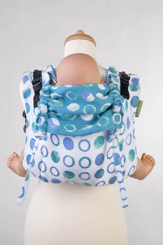 Nosidło Klamrowe ONBUHIMO z tkaniny żakardowej (100% bawełna), rozmiar Standard - MATKA ZIEMIA Rewers #babywearing