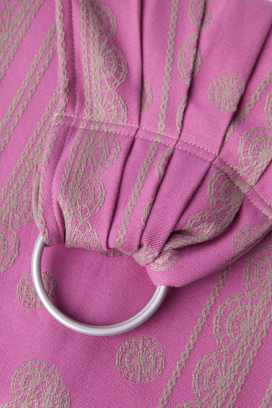 Ringsling, Jacquard Weave (100% cotton) - CANDY LACE - long 2.1m #babywearing