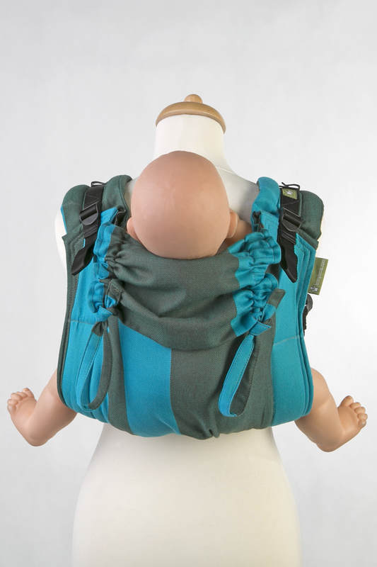 Lenny Buckle Onbuhimo baby carrier, standard size, broken-twill weave (100% cotton) - MOUNTAIN SPRING #babywearing