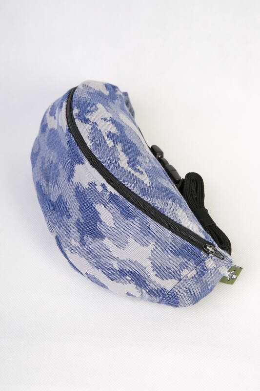 Waist Bag made of woven fabric, (100% cotton) - BLUE CAMO #babywearing