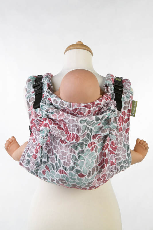 Lenny Buckle Onbuhimo baby carrier, standard size, jacquard weave (100% cotton) - COLOURS OF FRIENDSHIP #babywearing