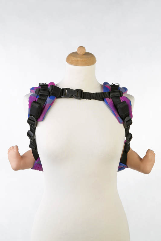 Lenny Buckle Onbuhimo baby carrier, standard size, jacquard weave (100% cotton) - HEATBEAT CHLOE #babywearing