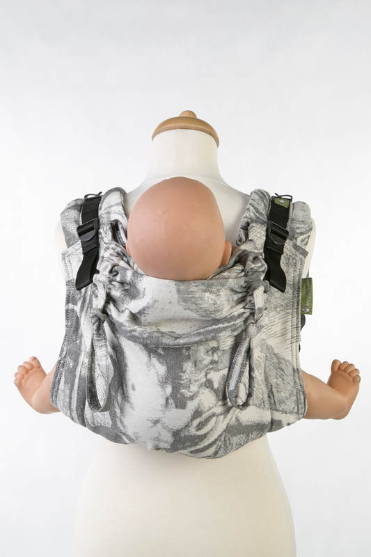 Nosidło Klamrowe ONBUHIMO z tkaniny żakardowej (100% bawełna), rozmiar Standard - POSEJDON #babywearing