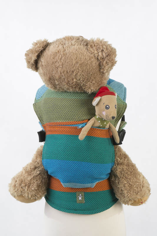 Puppentragehilfe, hergestellt vom gewebten Stoff (100% Baumwolle) - LITTLE HERRINGBONE LANTANA  #babywearing