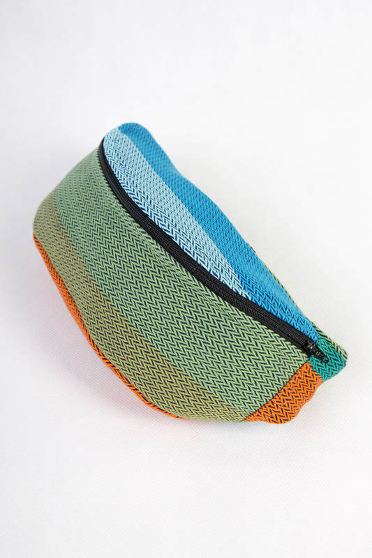 Waist Bag made of woven fabric, (100% cotton) - LITTLE HERRINGBONE LANTANA  #babywearing