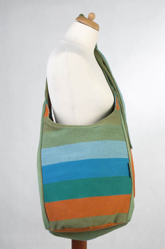 Hobo Bag made of woven fabric (100% cotton) - LITTLE HERRINGBONE LANTANA  #babywearing