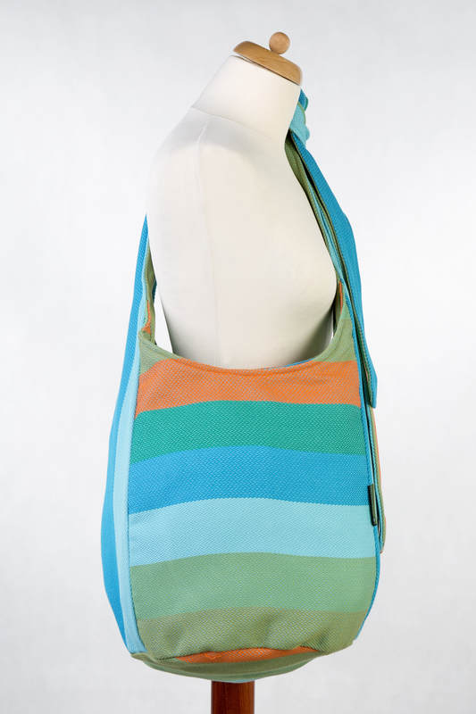 Hobo Bag made of woven fabric (100% cotton) - LITTLE HERRINGBONE SUNFLOWER #babywearing