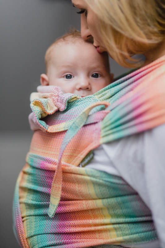 WRAP-TAI carrier Toddler with hood/ herringbone twill / 100% cotton / LITTLE HERRINGBONE IMAGINATION  #babywearing